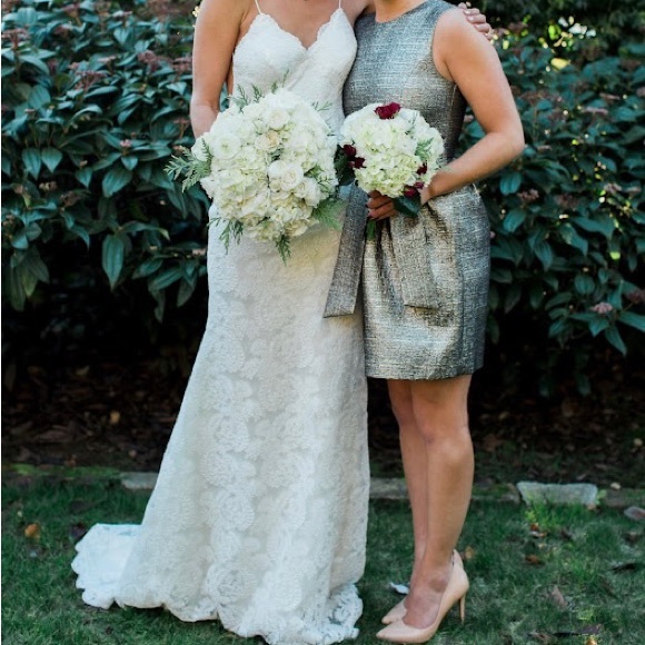 Anthropologie Shimmer Cocktail Dress - Picture 5 of 6